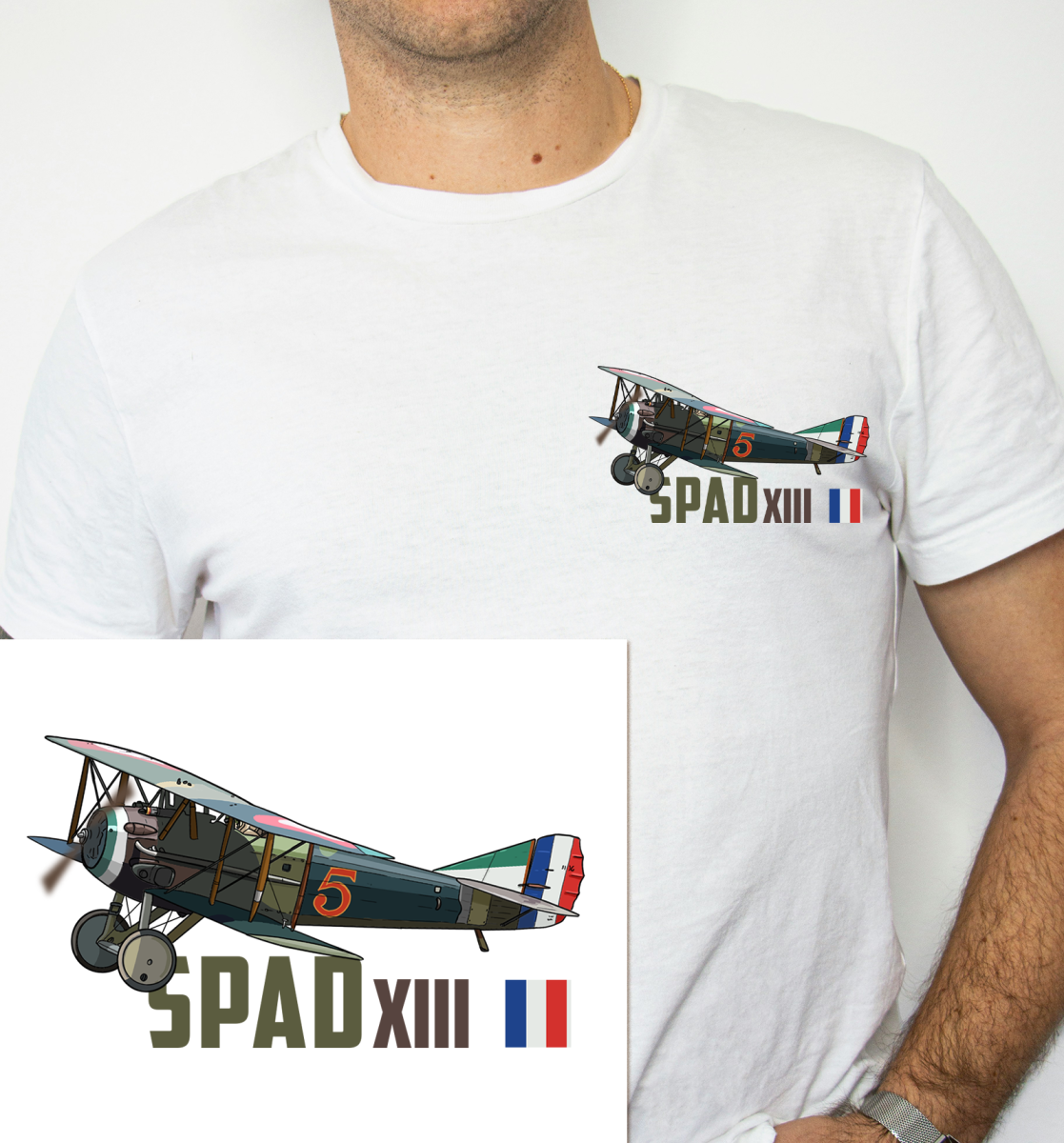 T-shirt SPAD S.XIII – Avion de la Grande Guerre – Image 2